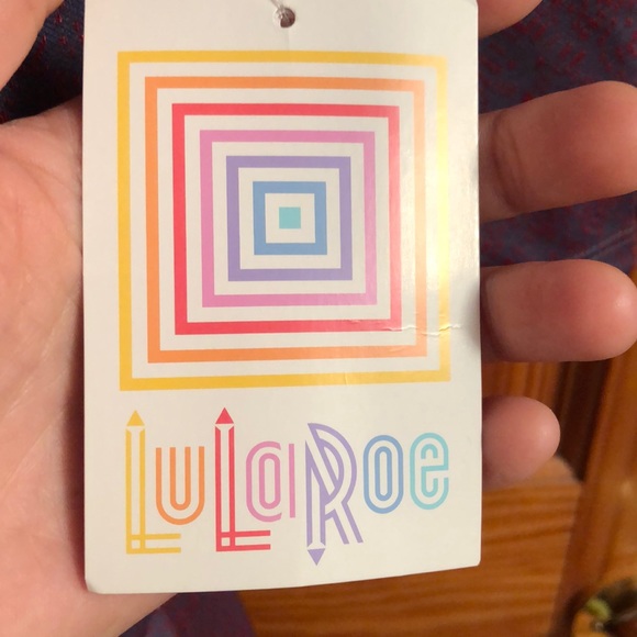 LuLaroe Red and Gray pattern Dress - Picture 5 of 7